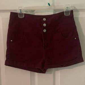 ‼️SOLD‼️ Cute for Summer 😎 Burgundy Shorts Size 7